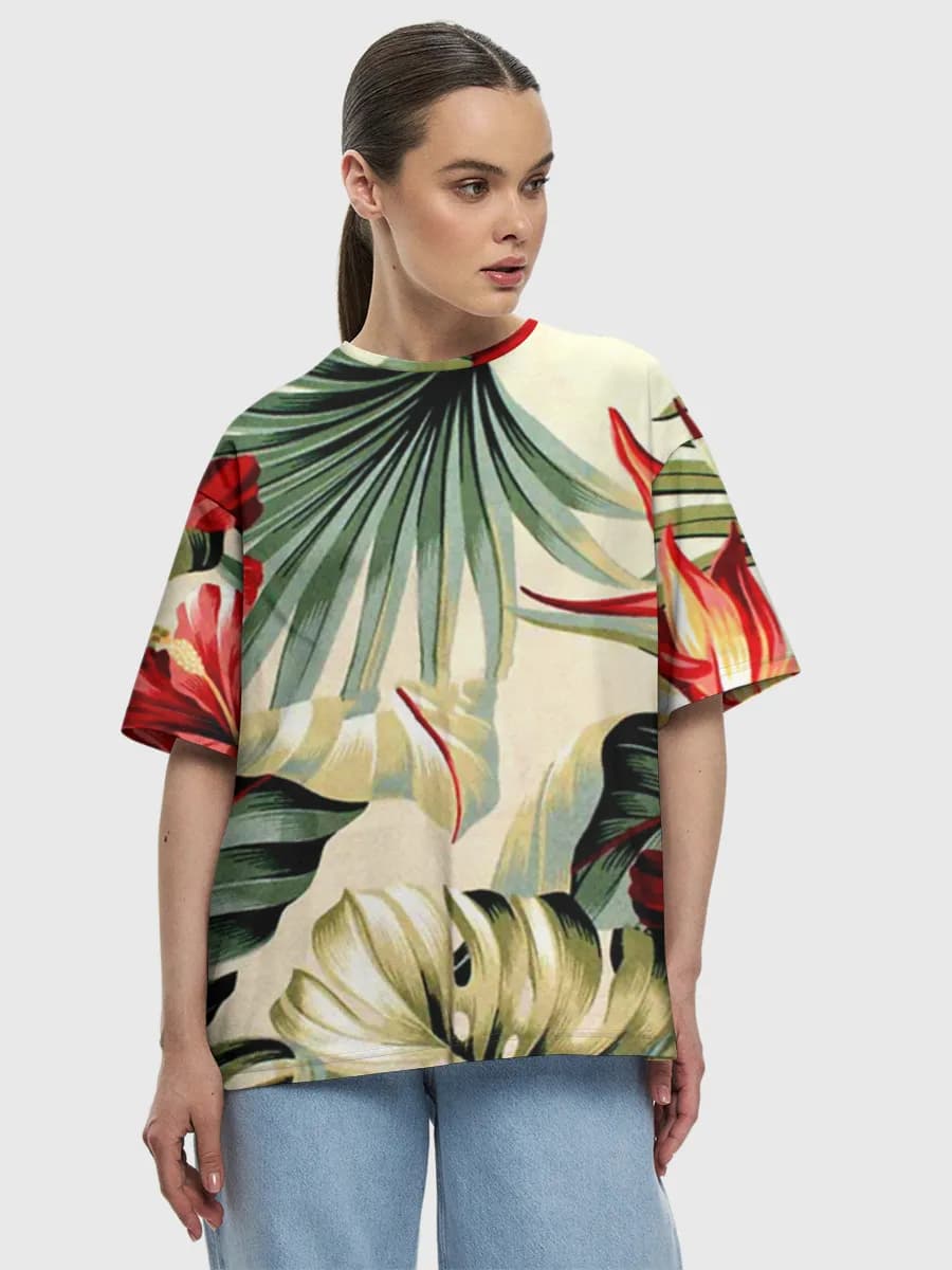 Women's oversized cotton T-shirt