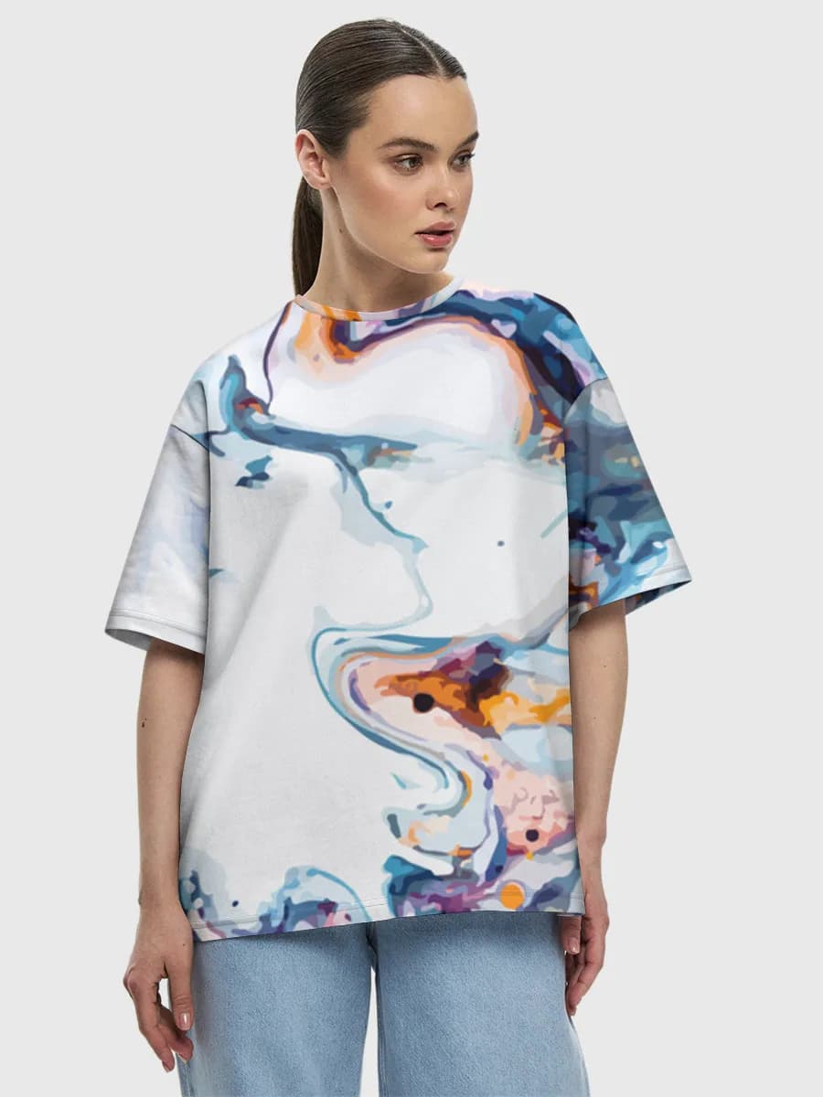 Vibrant Fluid Marble Swirls