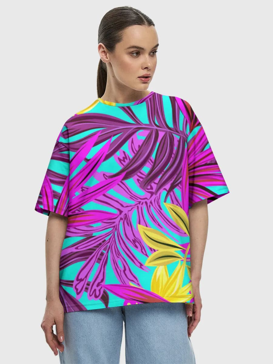 Women's oversized cotton T-shirt