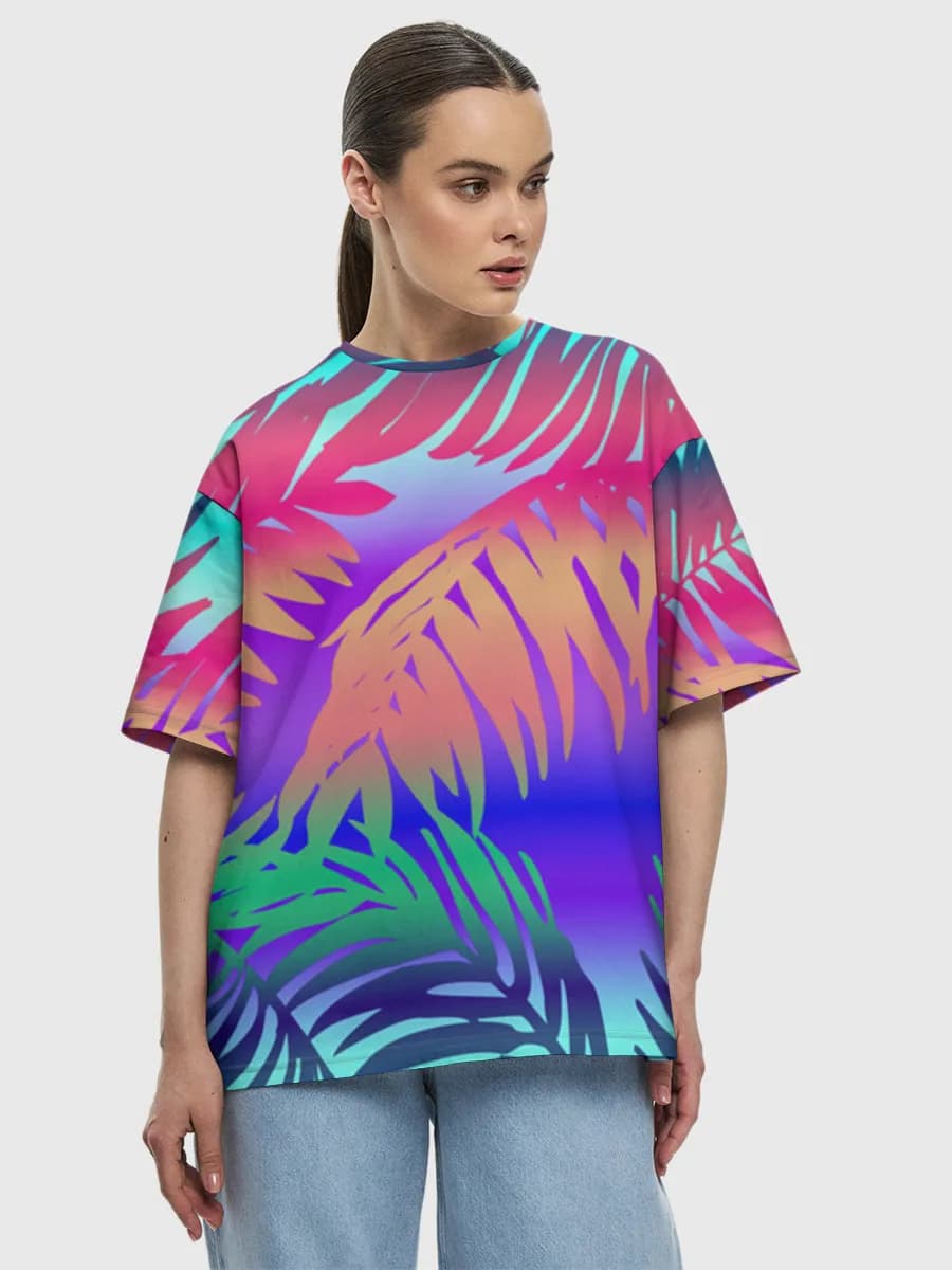 Women's oversized cotton T-shirt