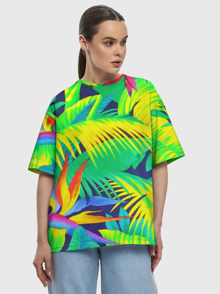Women's oversized cotton T-shirt