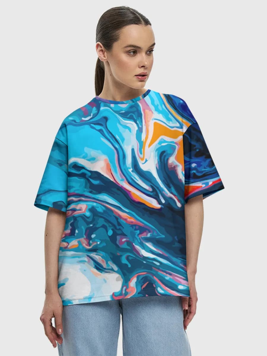 Women's oversized cotton T-shirt