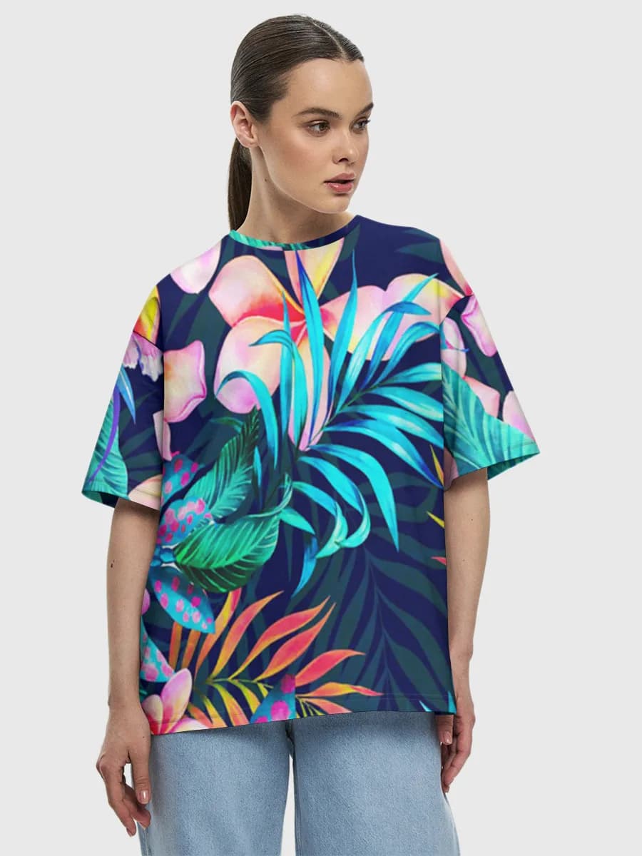 Women's oversized cotton T-shirt