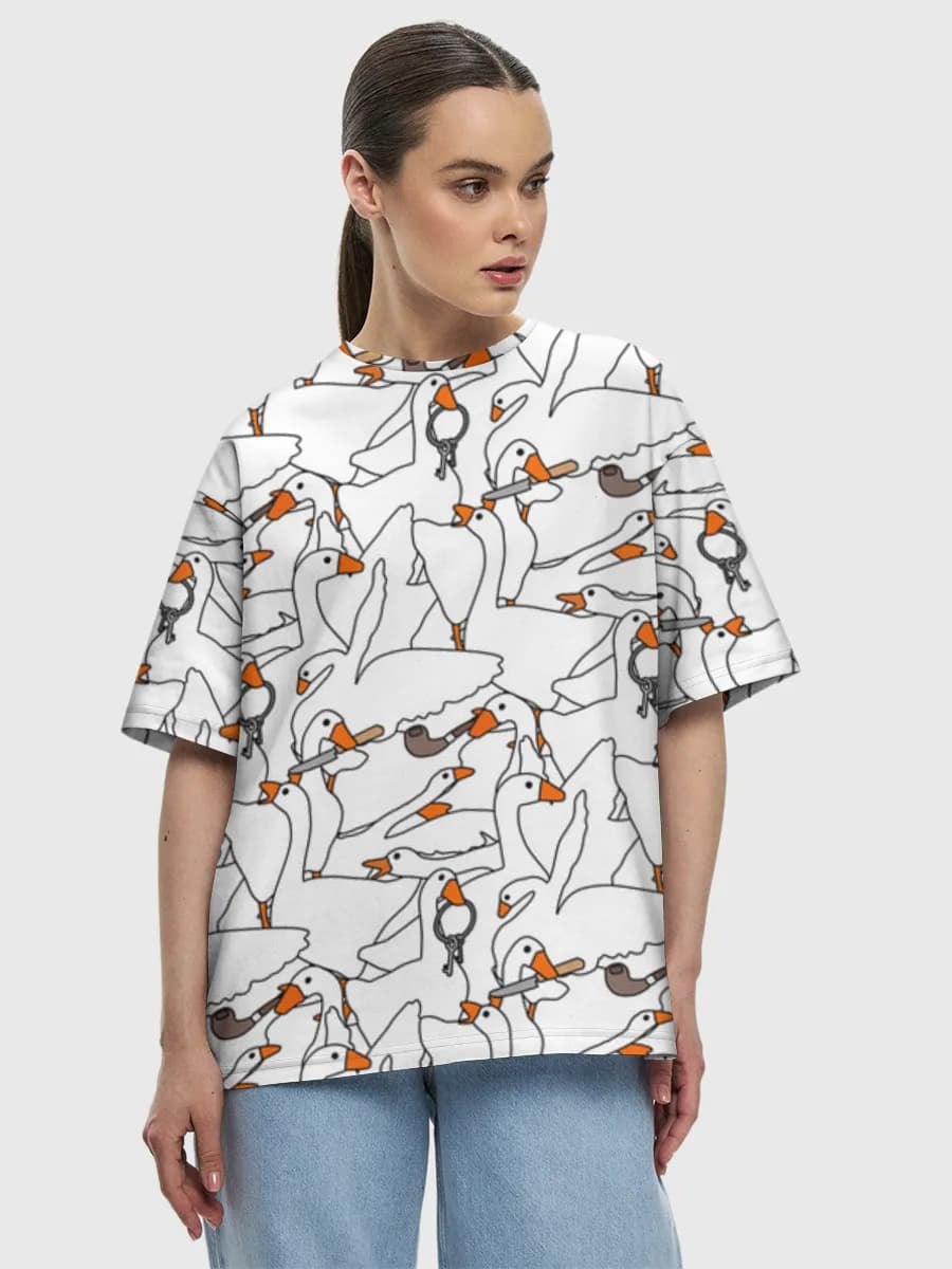 Women's oversized cotton T-shirt