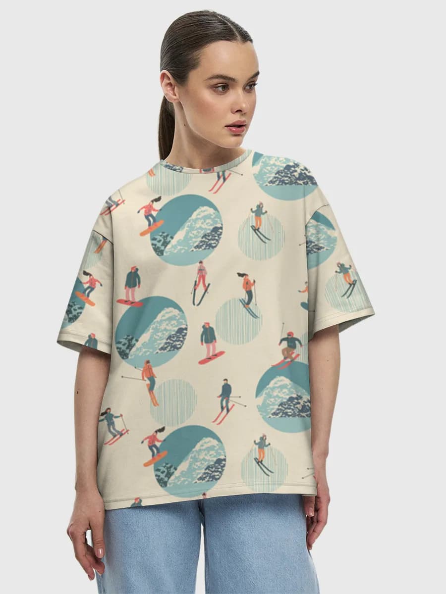 Women's oversized cotton T-shirt