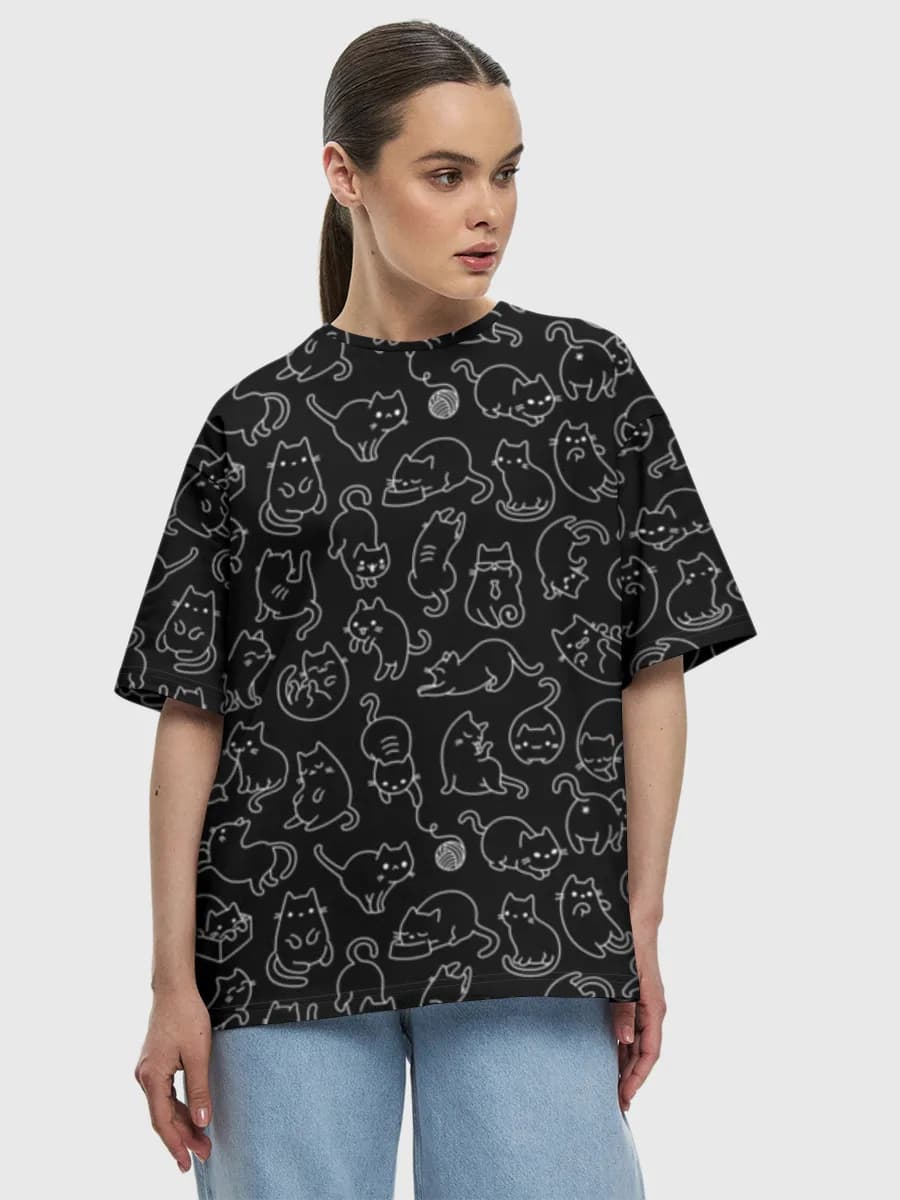 Women's oversized cotton T-shirt