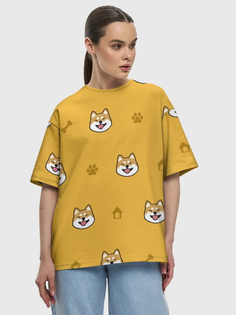 Women's oversized cotton T-shirt