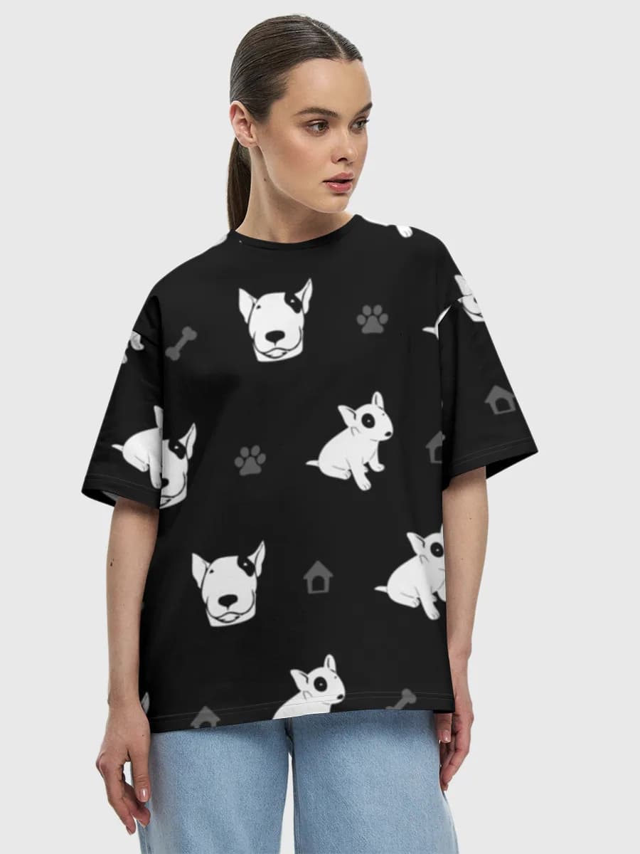 Women's oversized cotton T-shirt