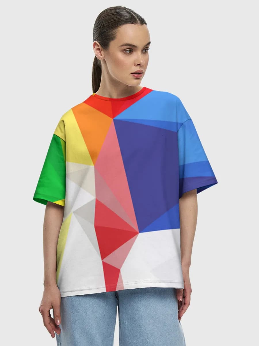 Rainbow Low Poly Geometry