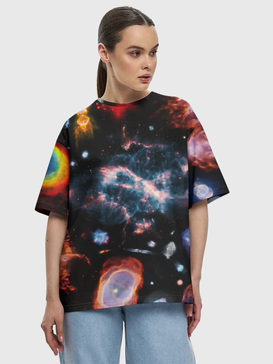 Women's oversized cotton T-shirt