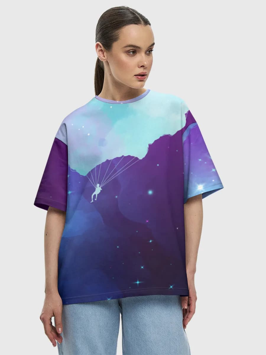 Women's oversized cotton T-shirt