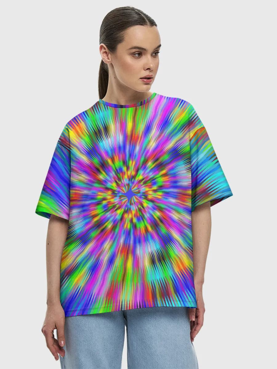 Rainbow Psychedelic Starburst
