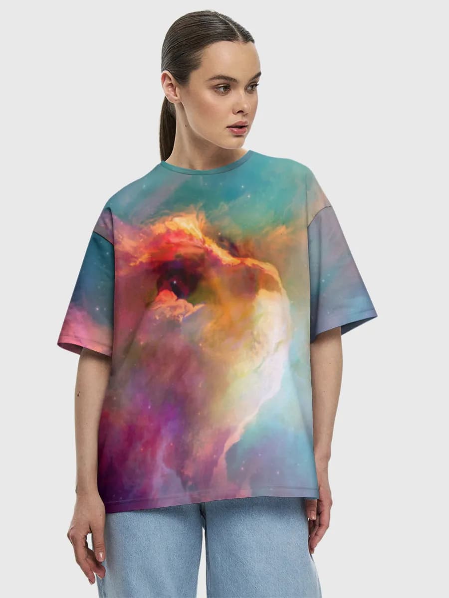 Women's oversized cotton T-shirt