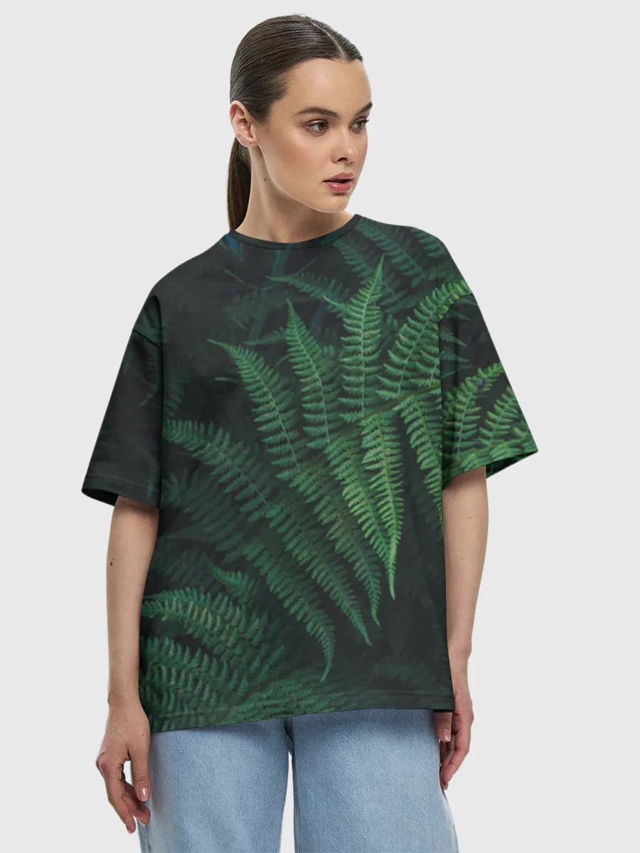 Women's oversized cotton T-shirt