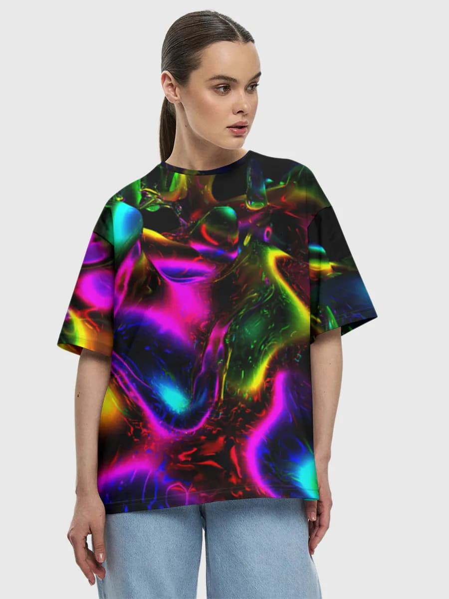 Women's oversized cotton T-shirt