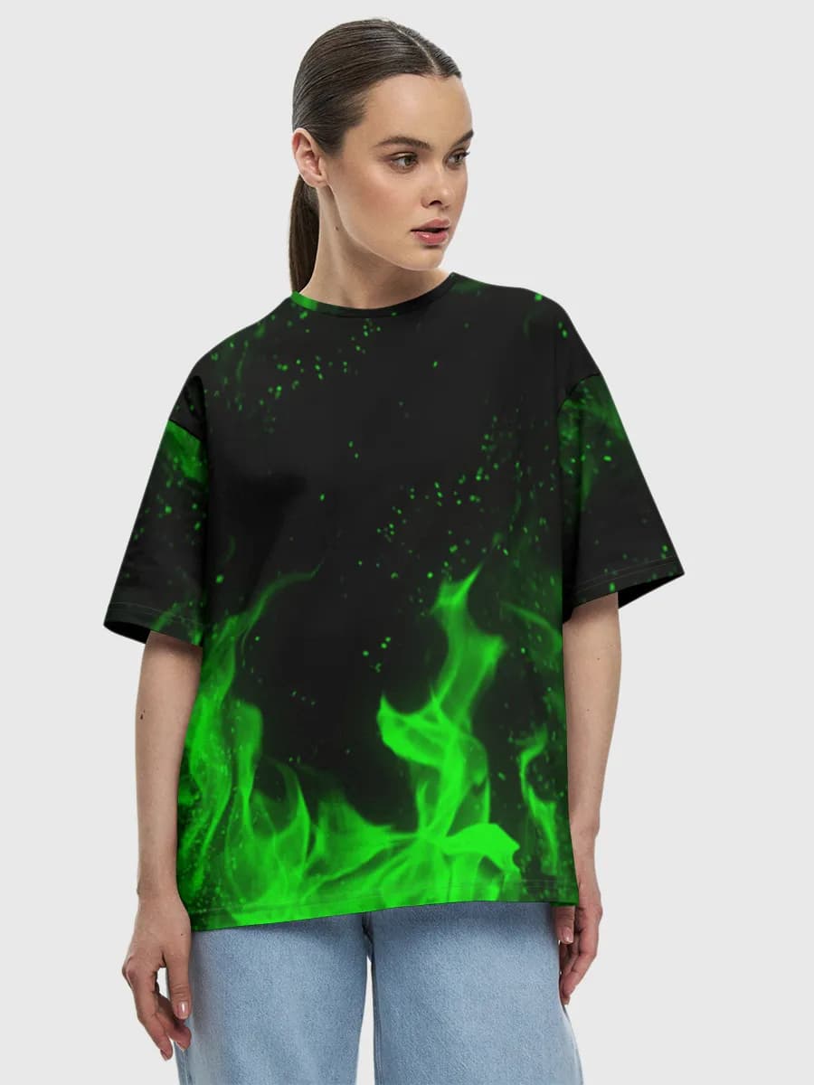 Neon Green Flames