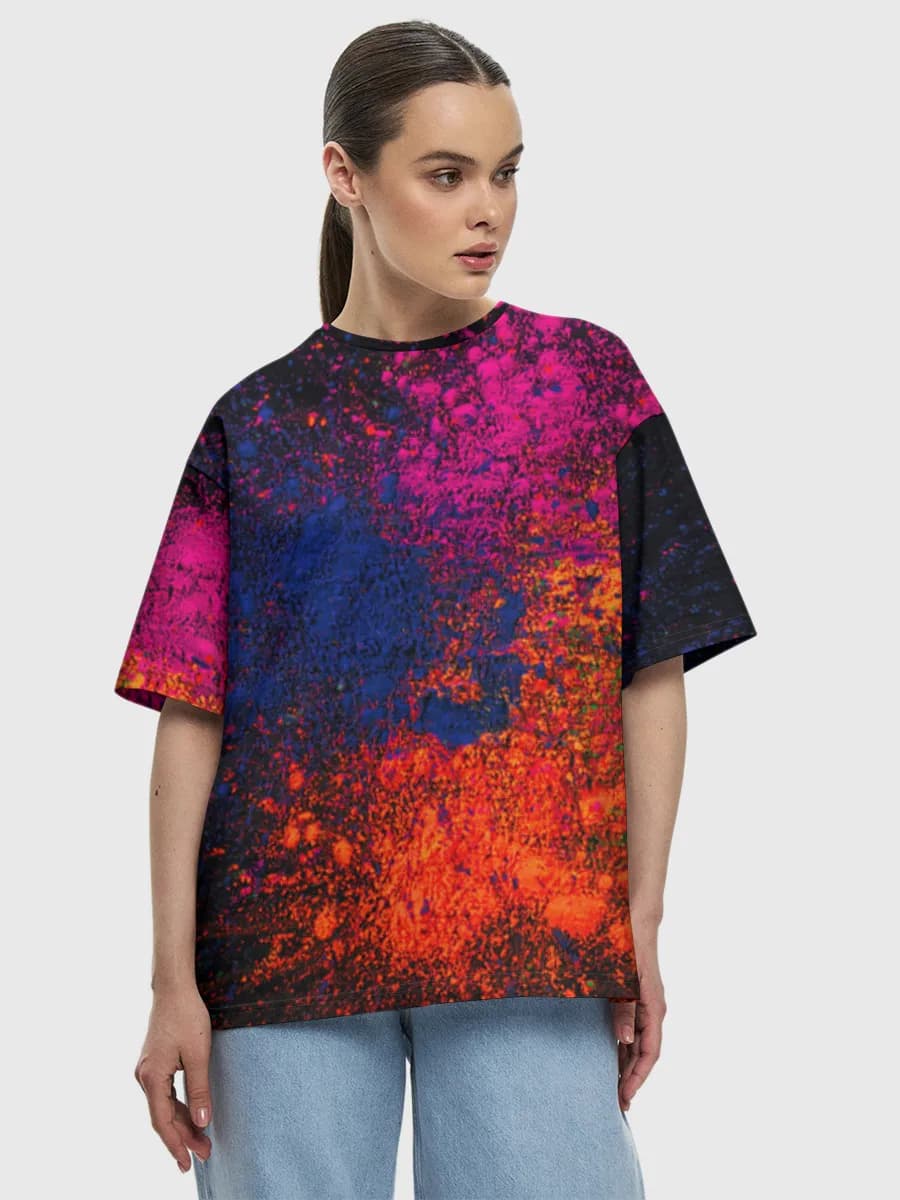 Women's oversized cotton T-shirt