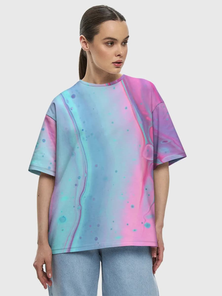 Pastel Neon Fluid Marble