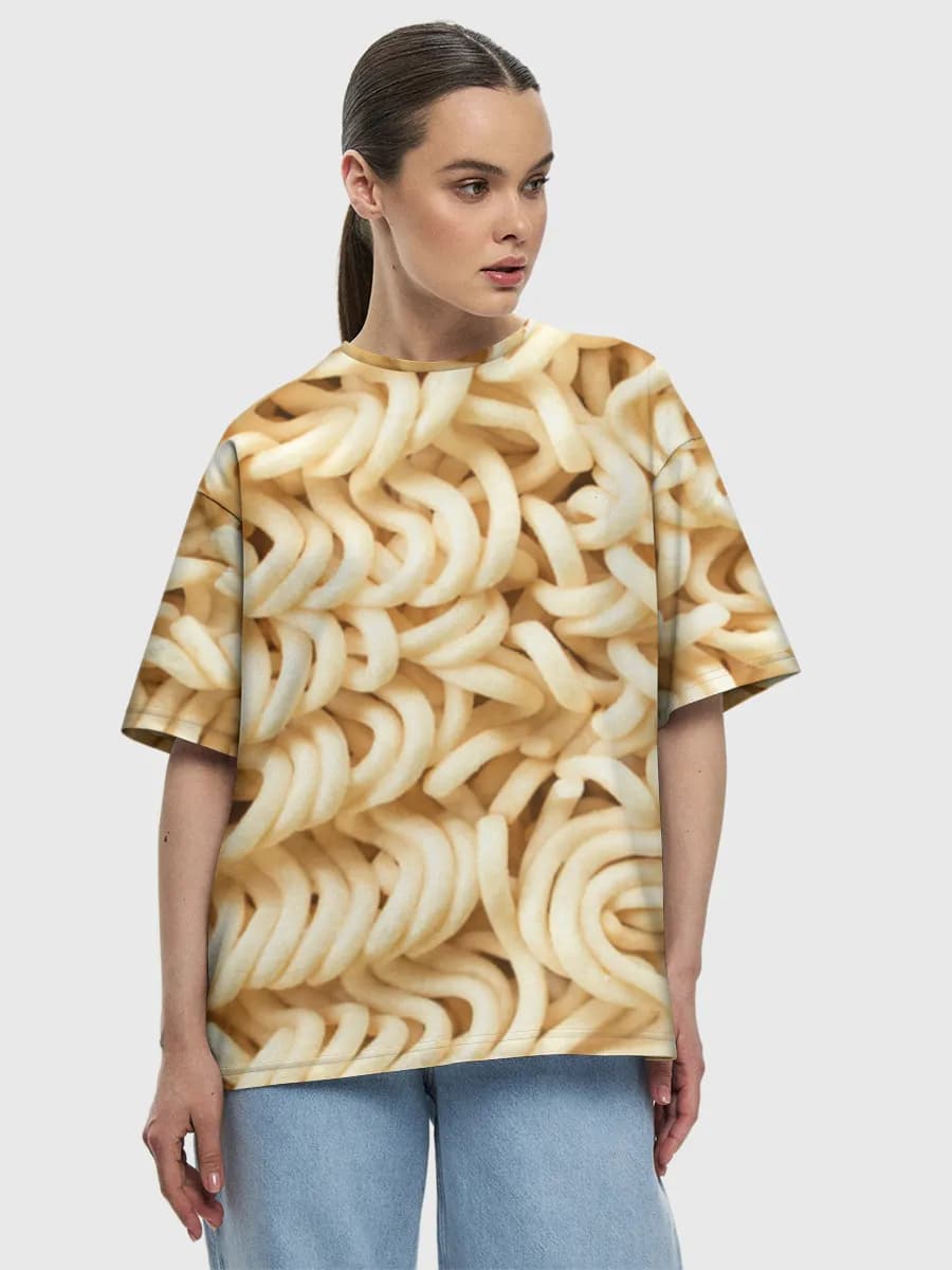 Instant Ramen Noodles Closeup