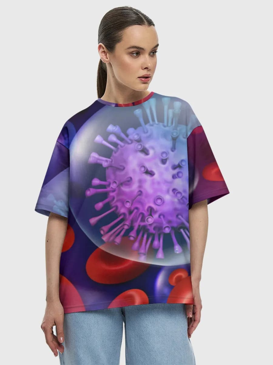 Women's oversized cotton T-shirt