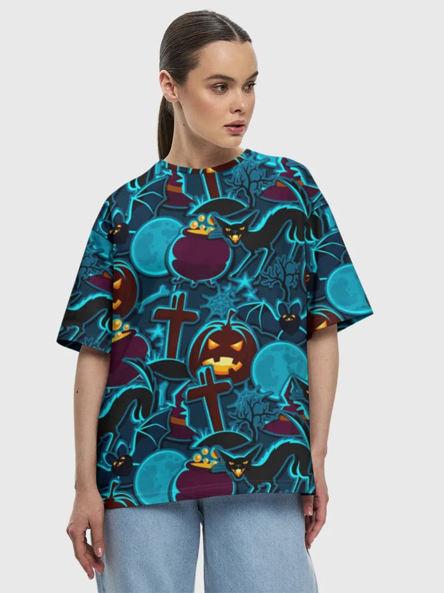Women's oversized cotton T-shirt