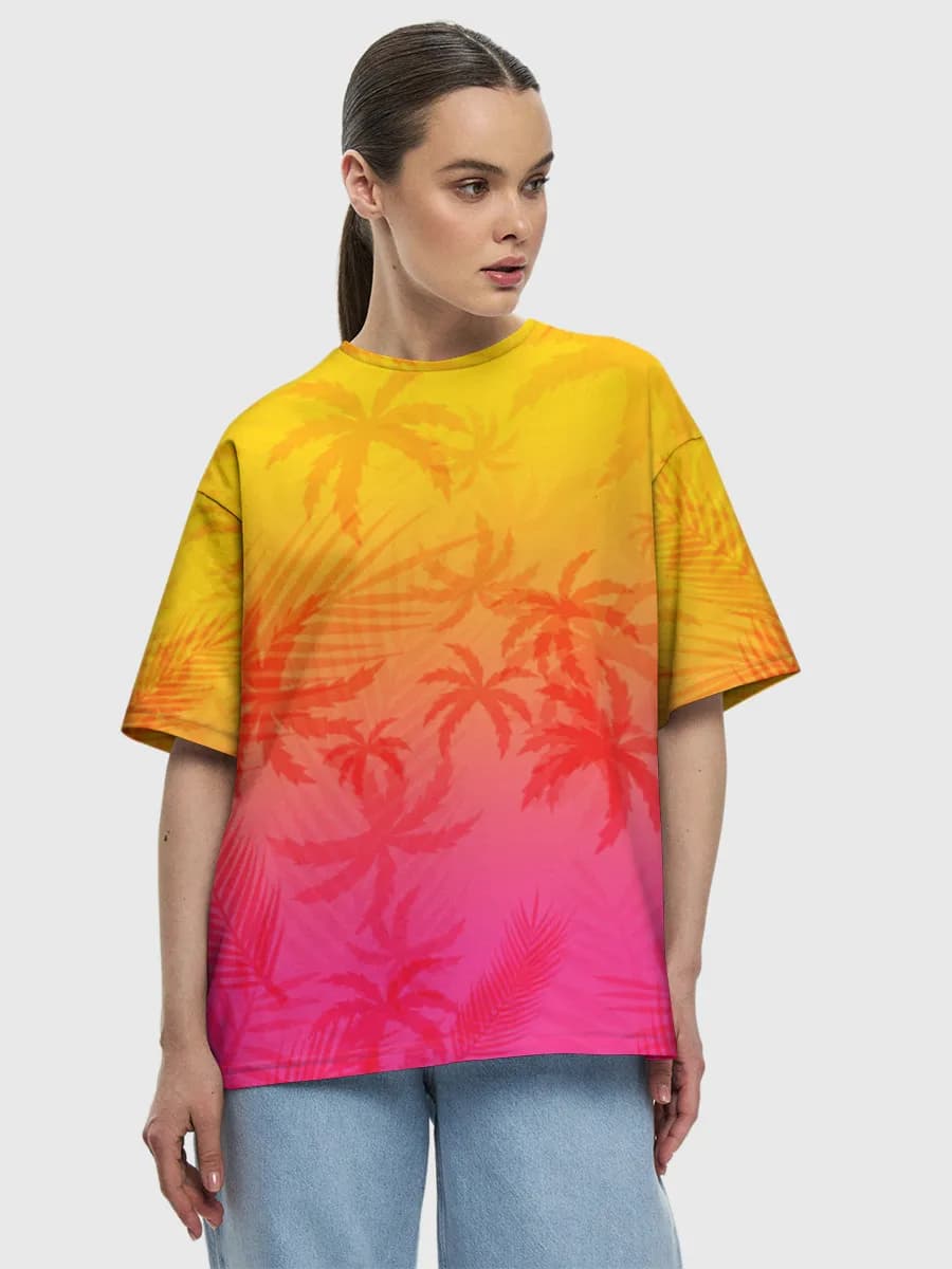 Tropical Sunset Palms