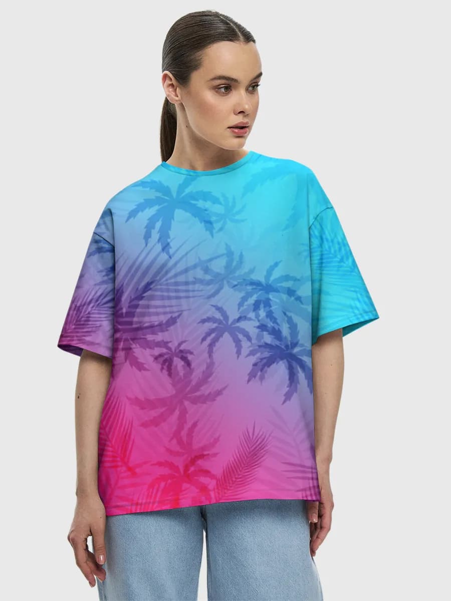Women's oversized cotton T-shirt
