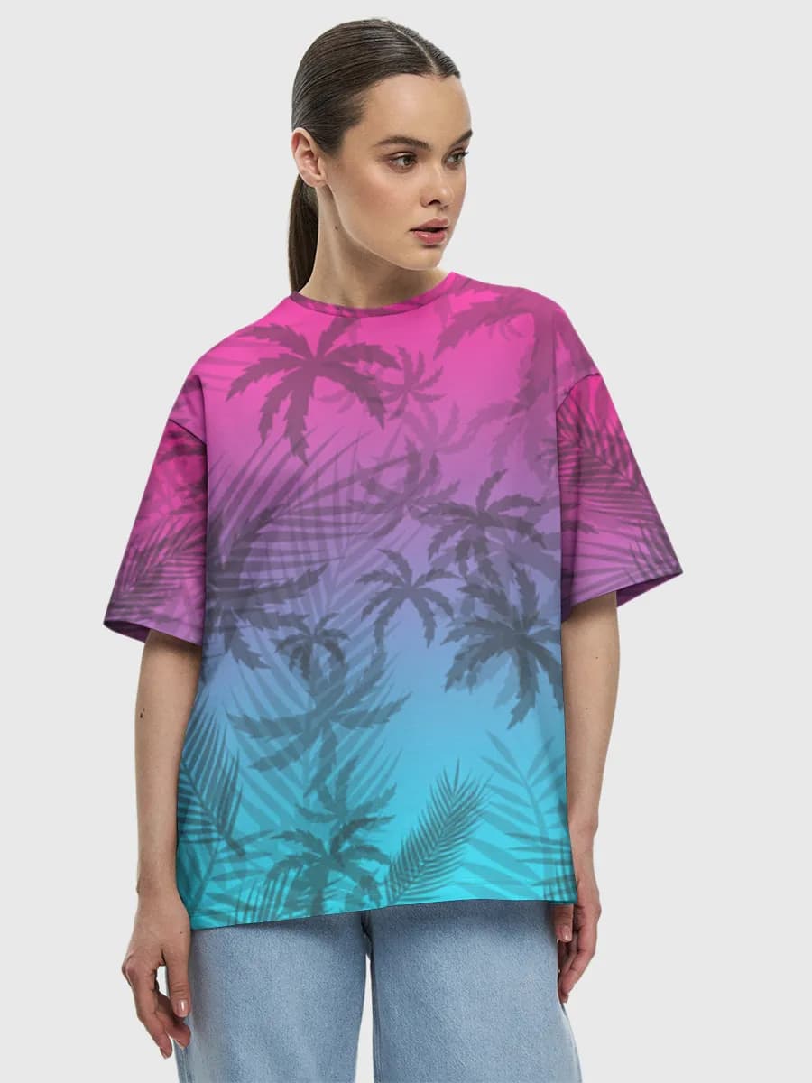 Women's oversized cotton T-shirt