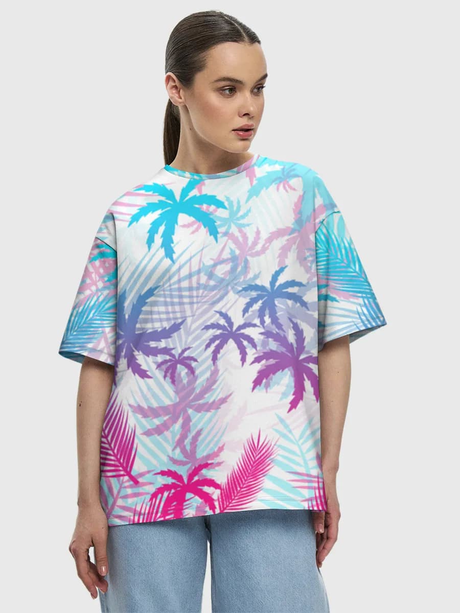 Women's oversized cotton T-shirt