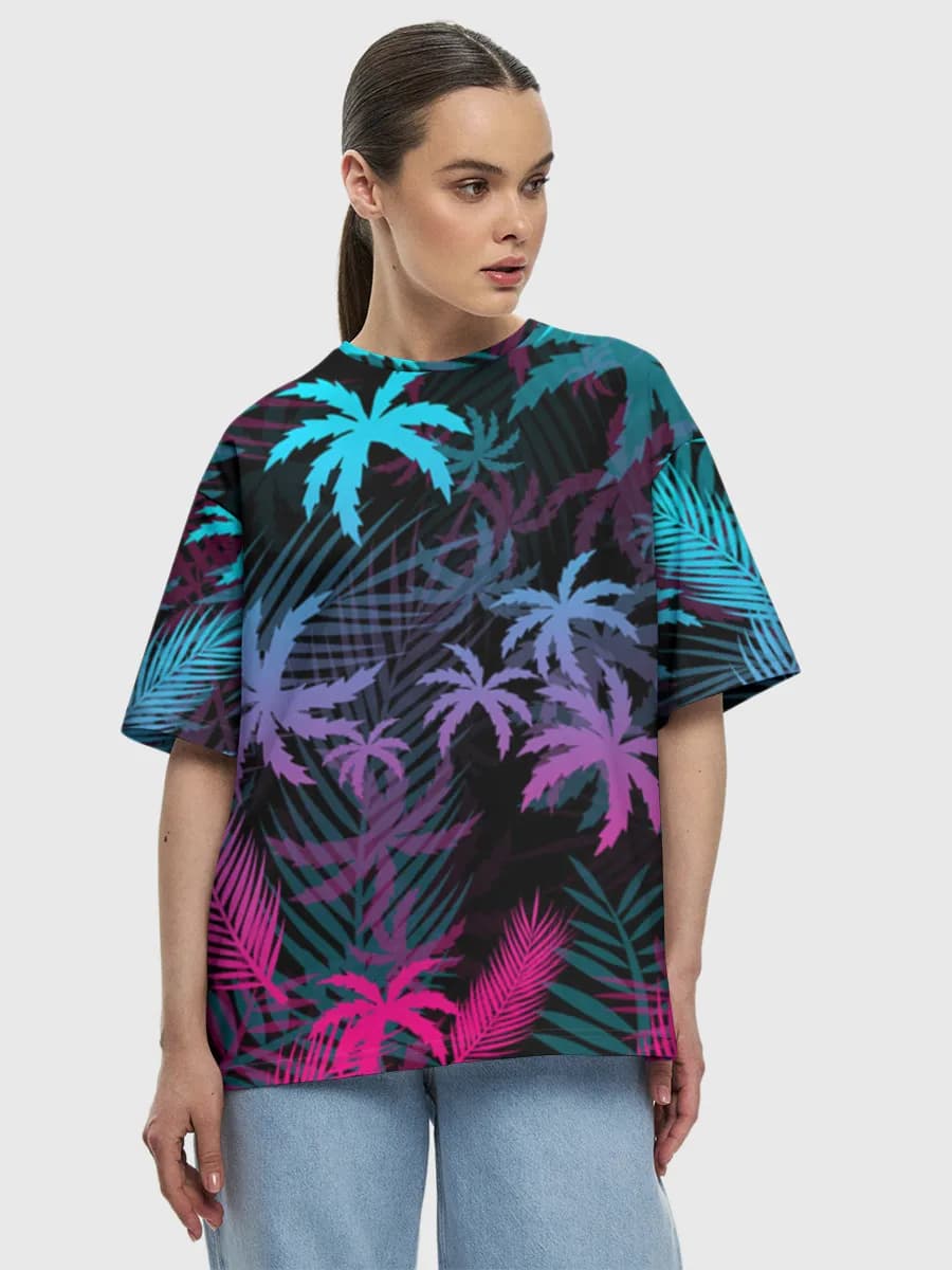 Women's oversized cotton T-shirt