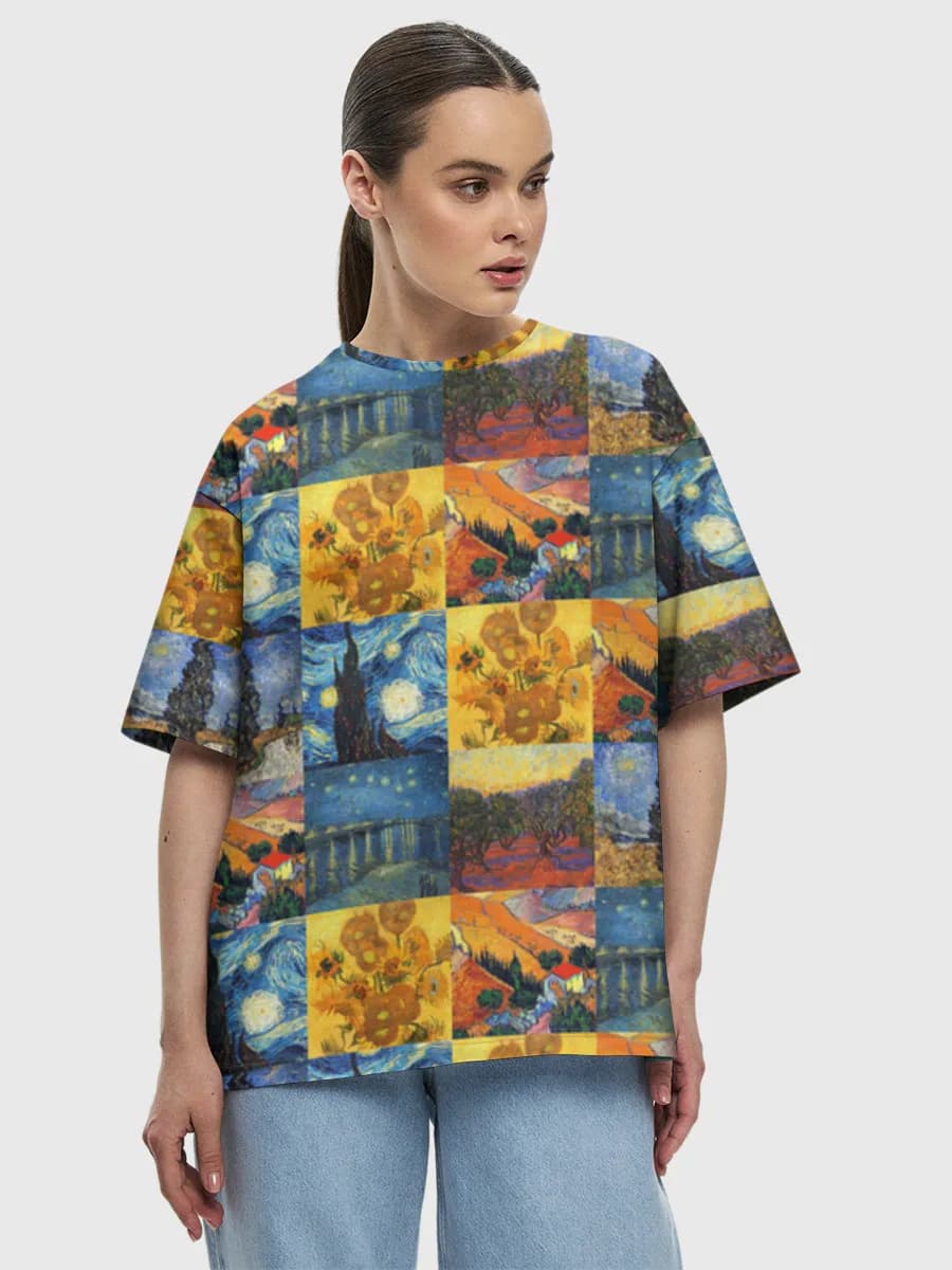 Women's oversized cotton T-shirt