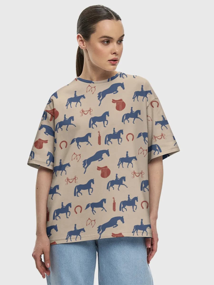 Women's oversized cotton T-shirt