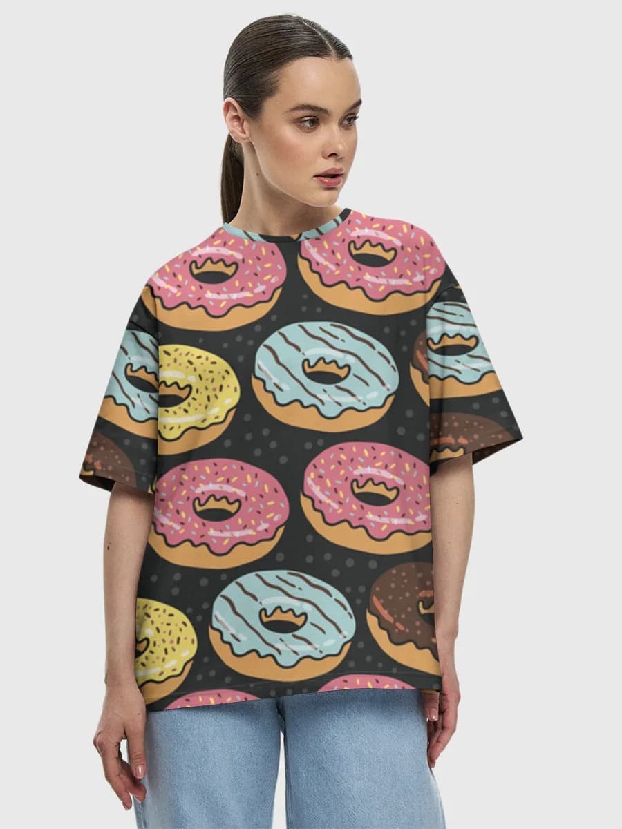 Women's oversized cotton T-shirt
