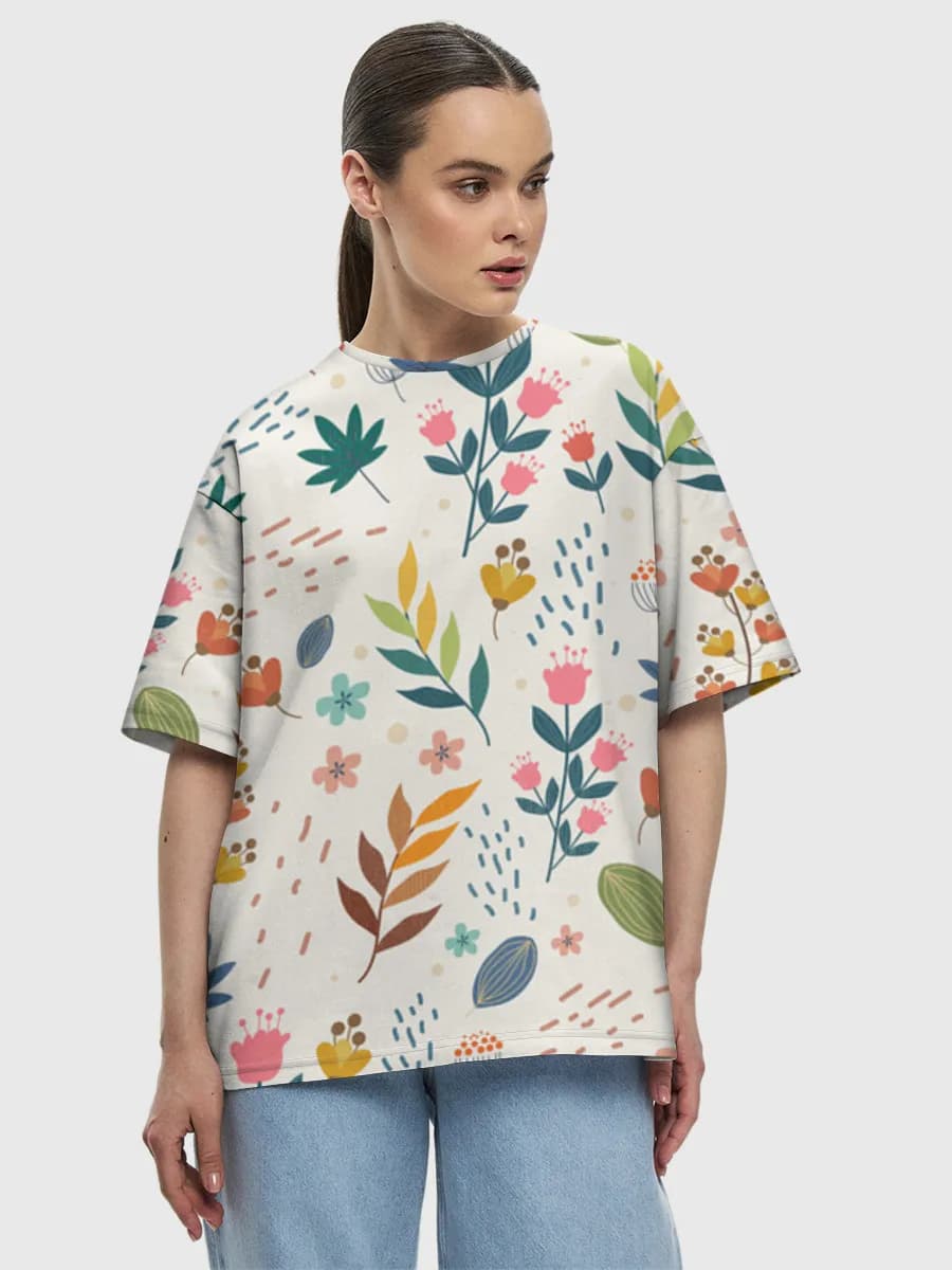 Women's oversized cotton T-shirt