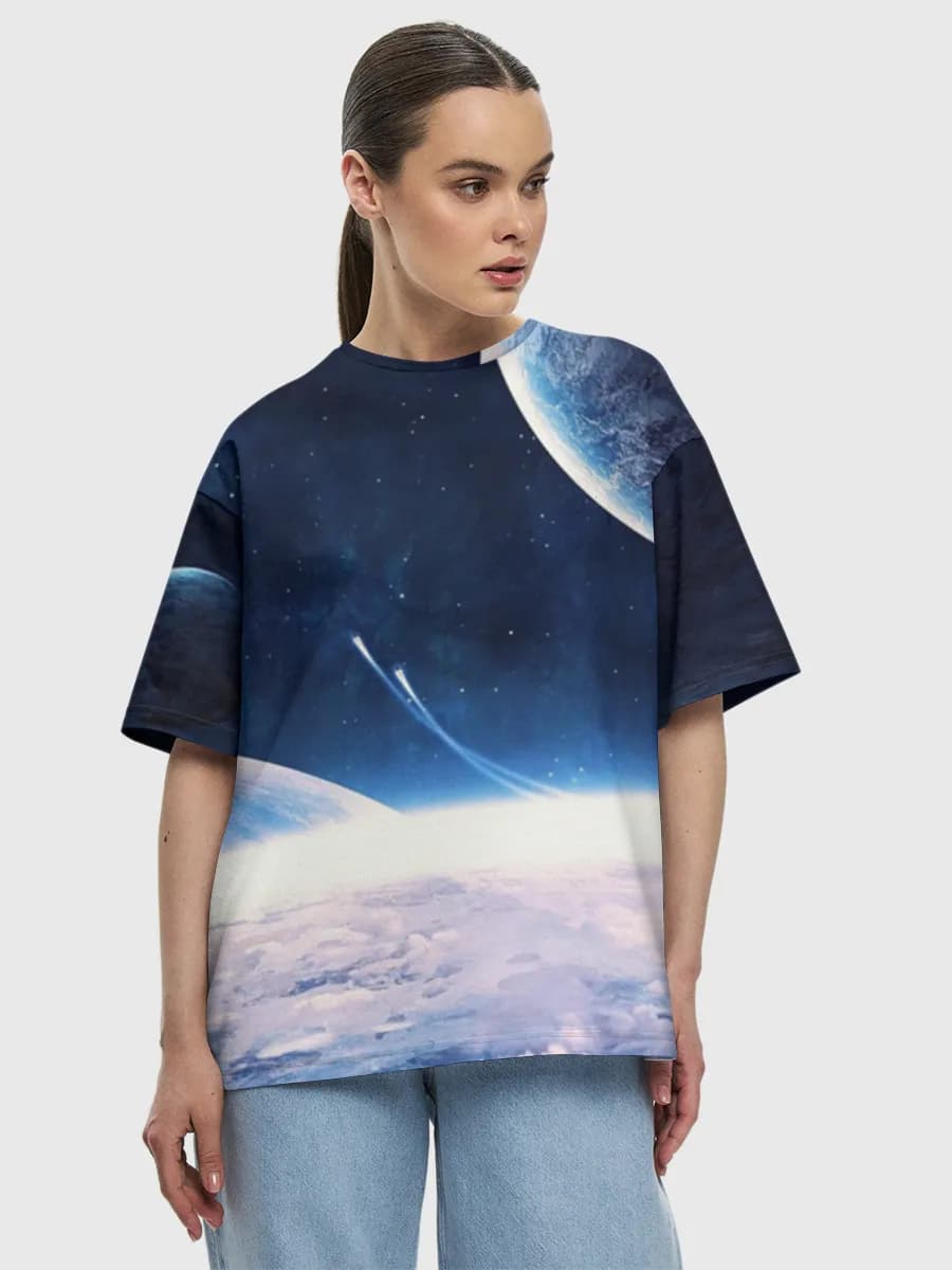 Women's oversized cotton T-shirt
