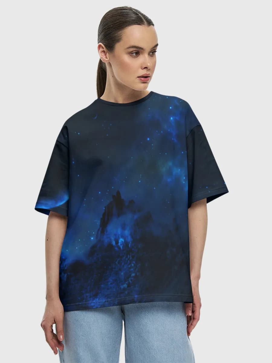 Cosmic Blue Mountain Sky