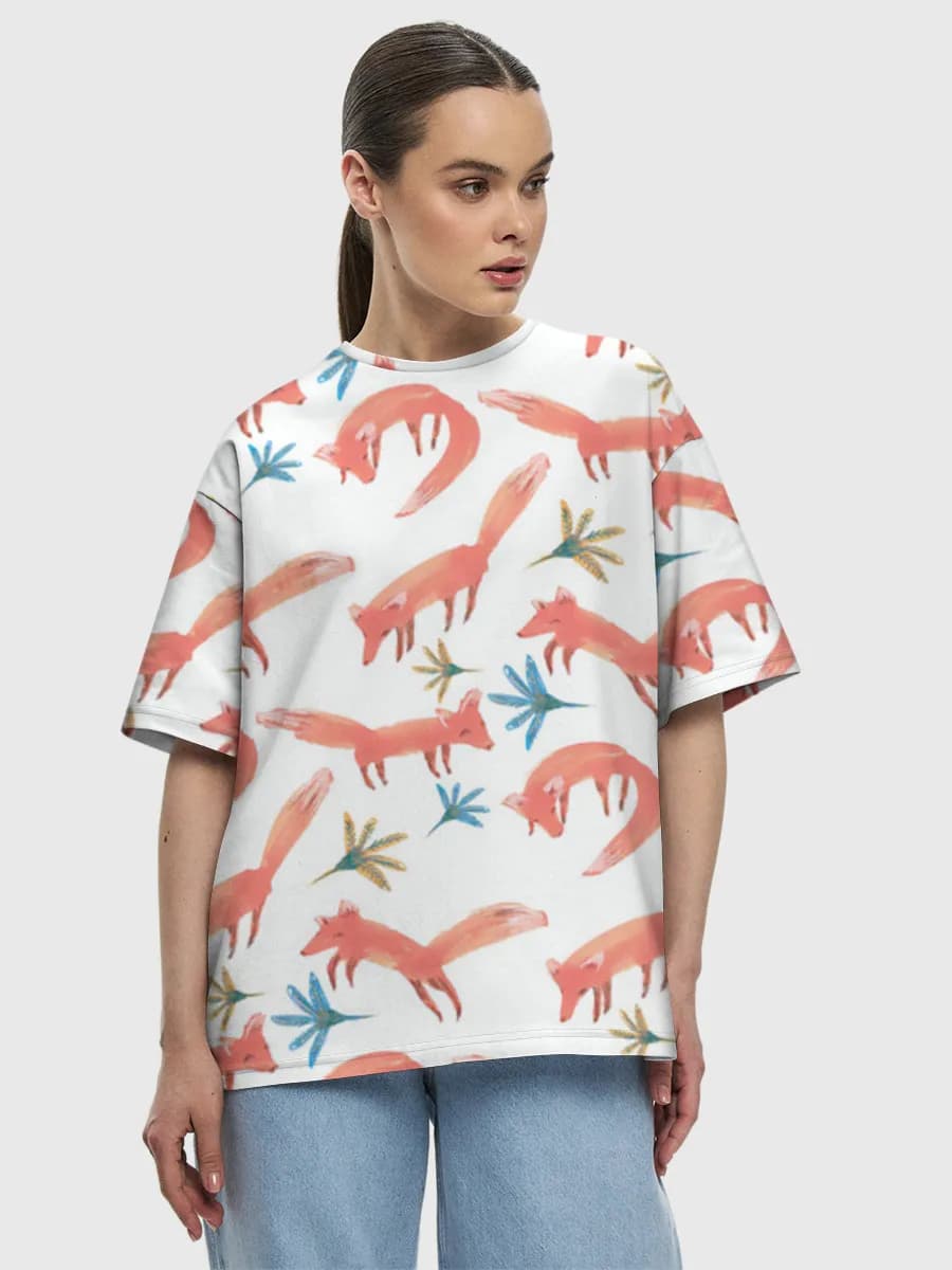 Women's oversized cotton T-shirt