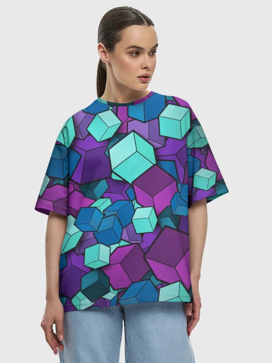 Women's oversized cotton T-shirt