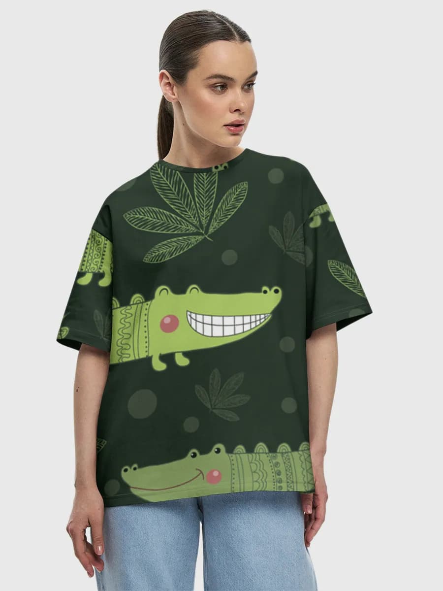 Women's oversized cotton T-shirt