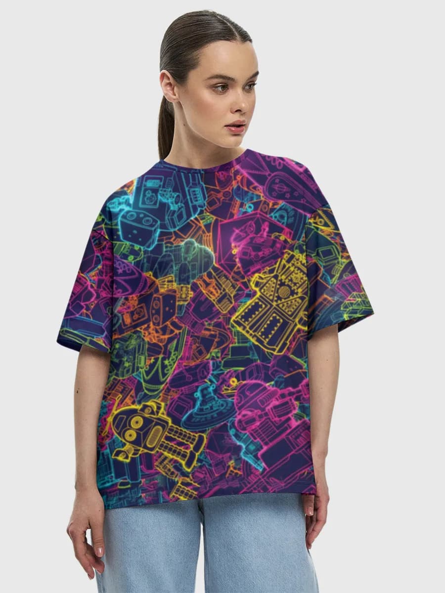 Women's oversized cotton T-shirt