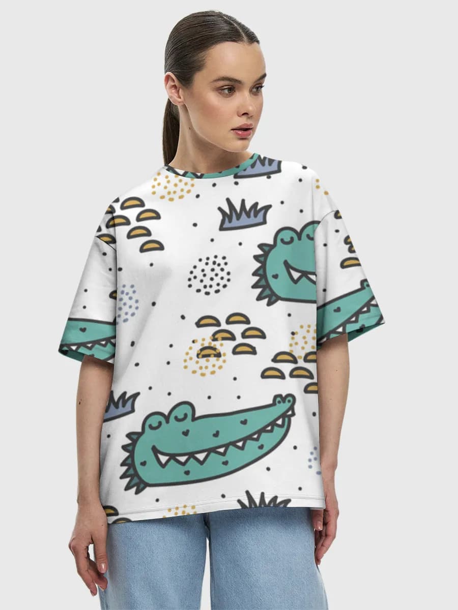 Women's oversized cotton T-shirt