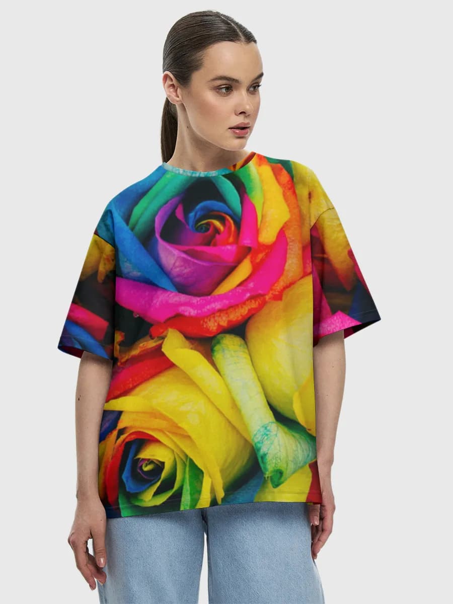 Rainbow Rose Bouquet