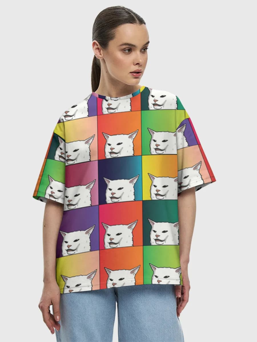 Women's oversized cotton T-shirt