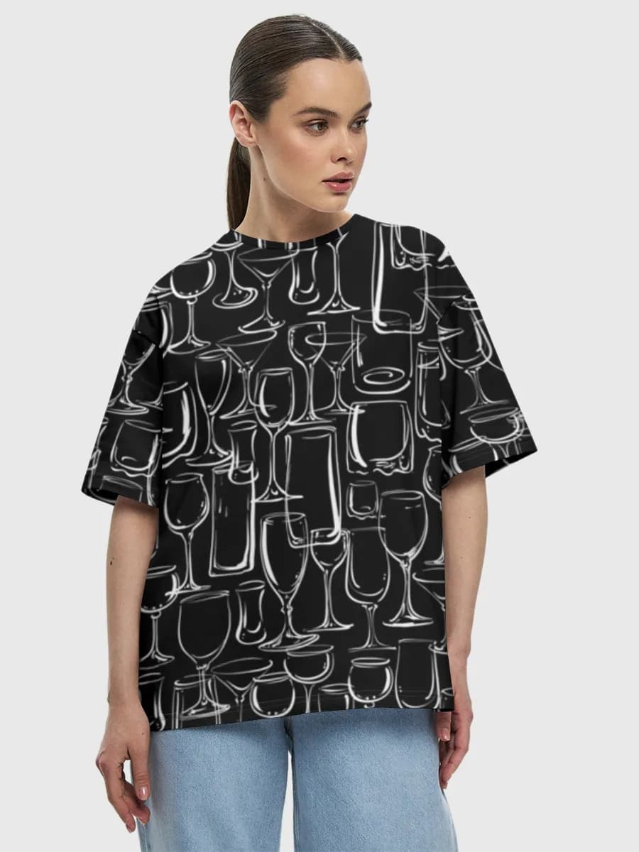 Women's oversized cotton T-shirt