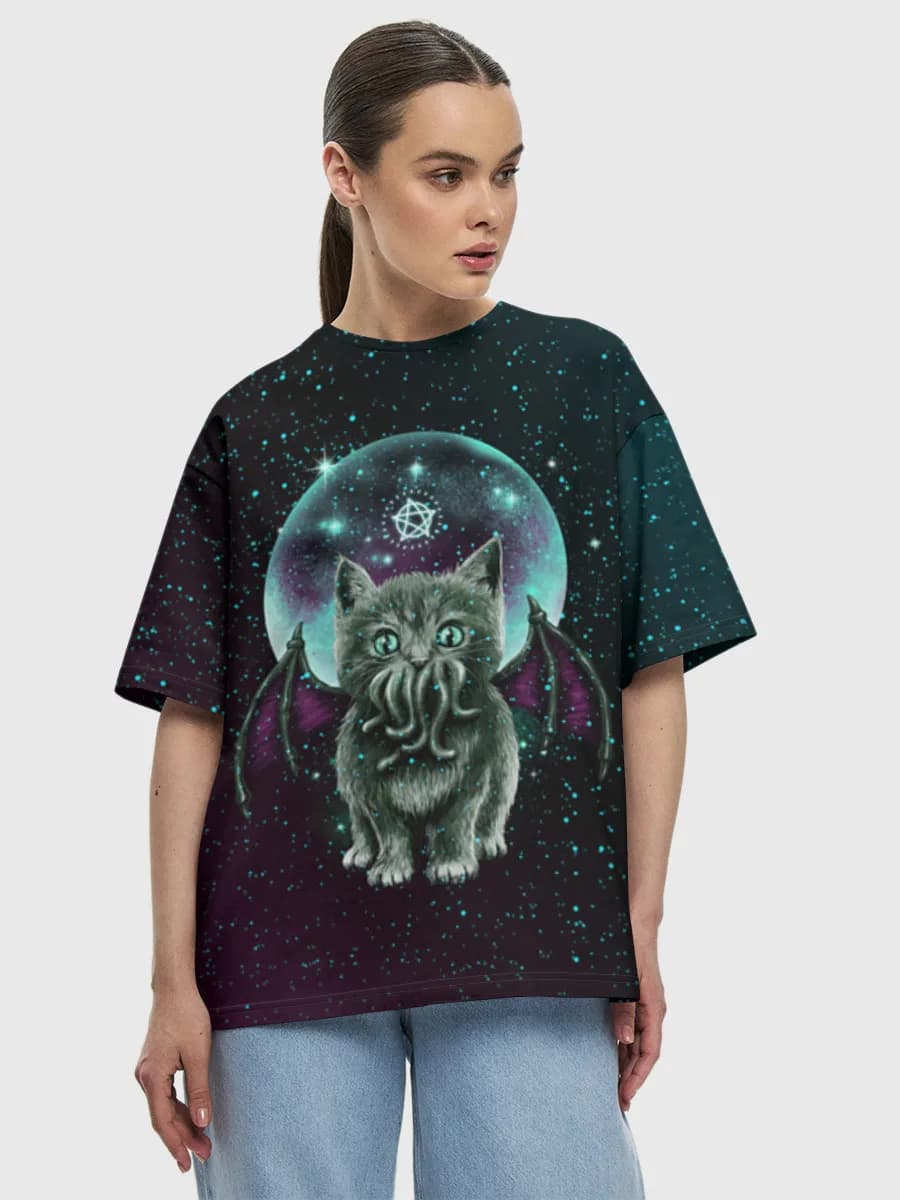 Women's oversized cotton T-shirt
