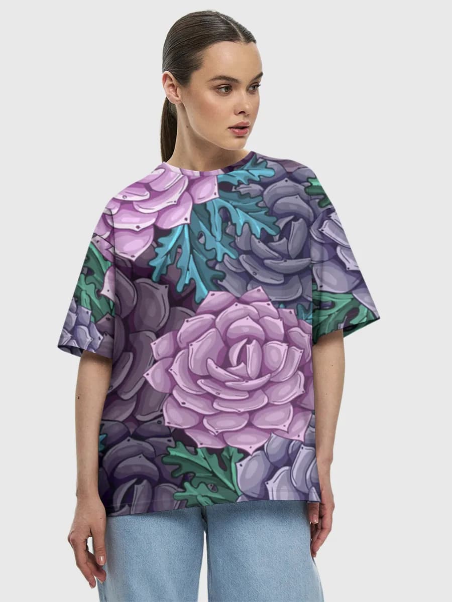Women's oversized cotton T-shirt