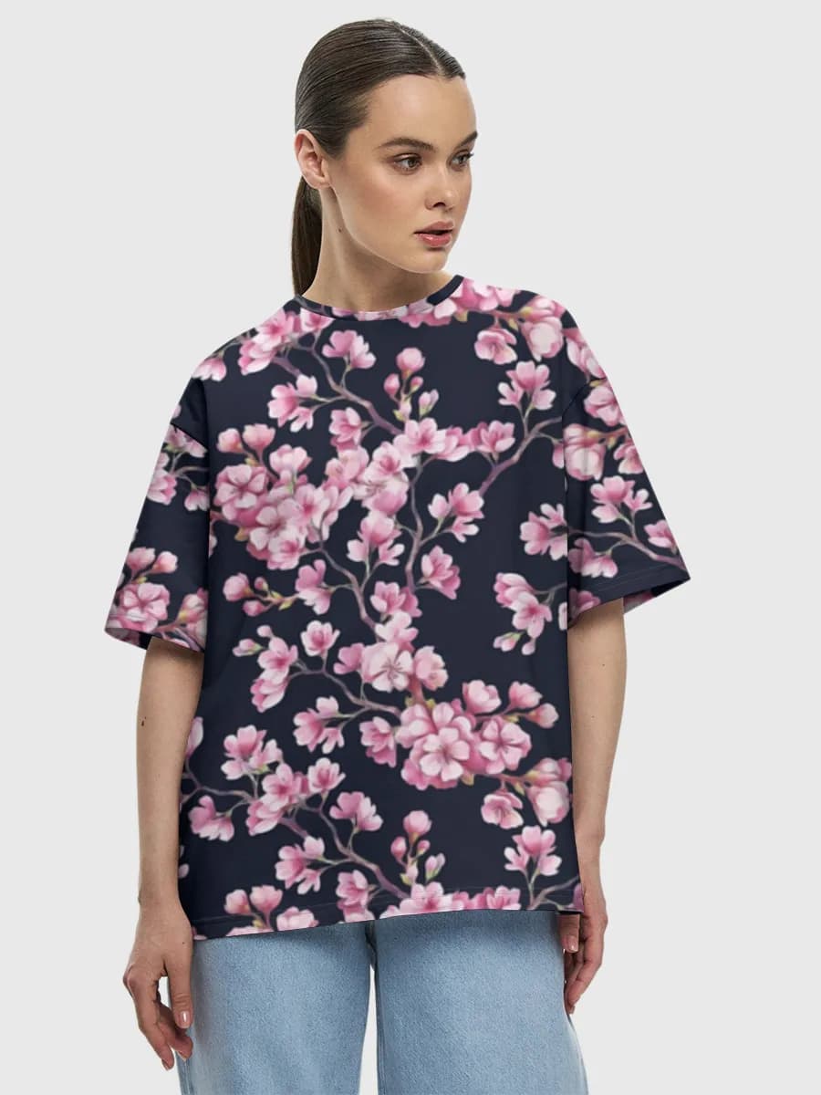Women's oversized cotton T-shirt