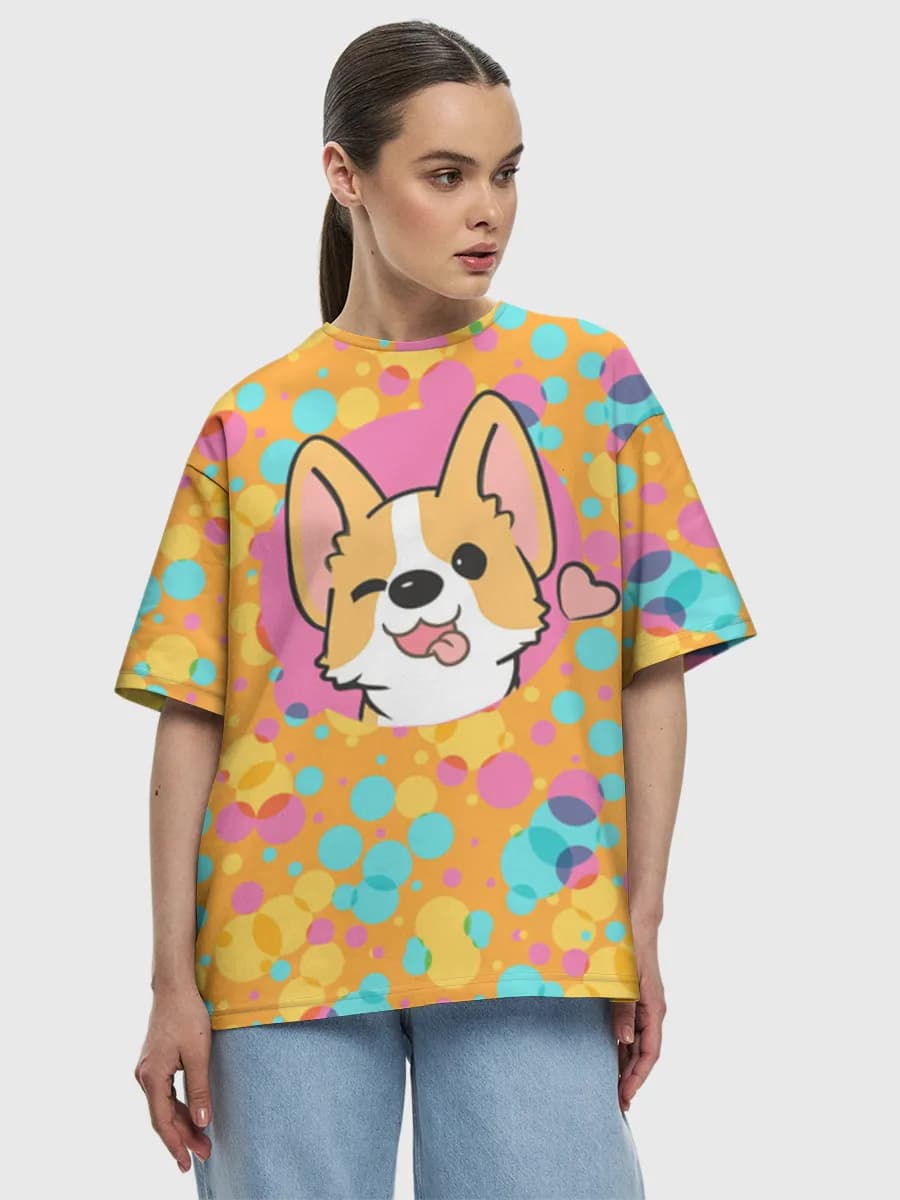 Women's oversized cotton T-shirt
