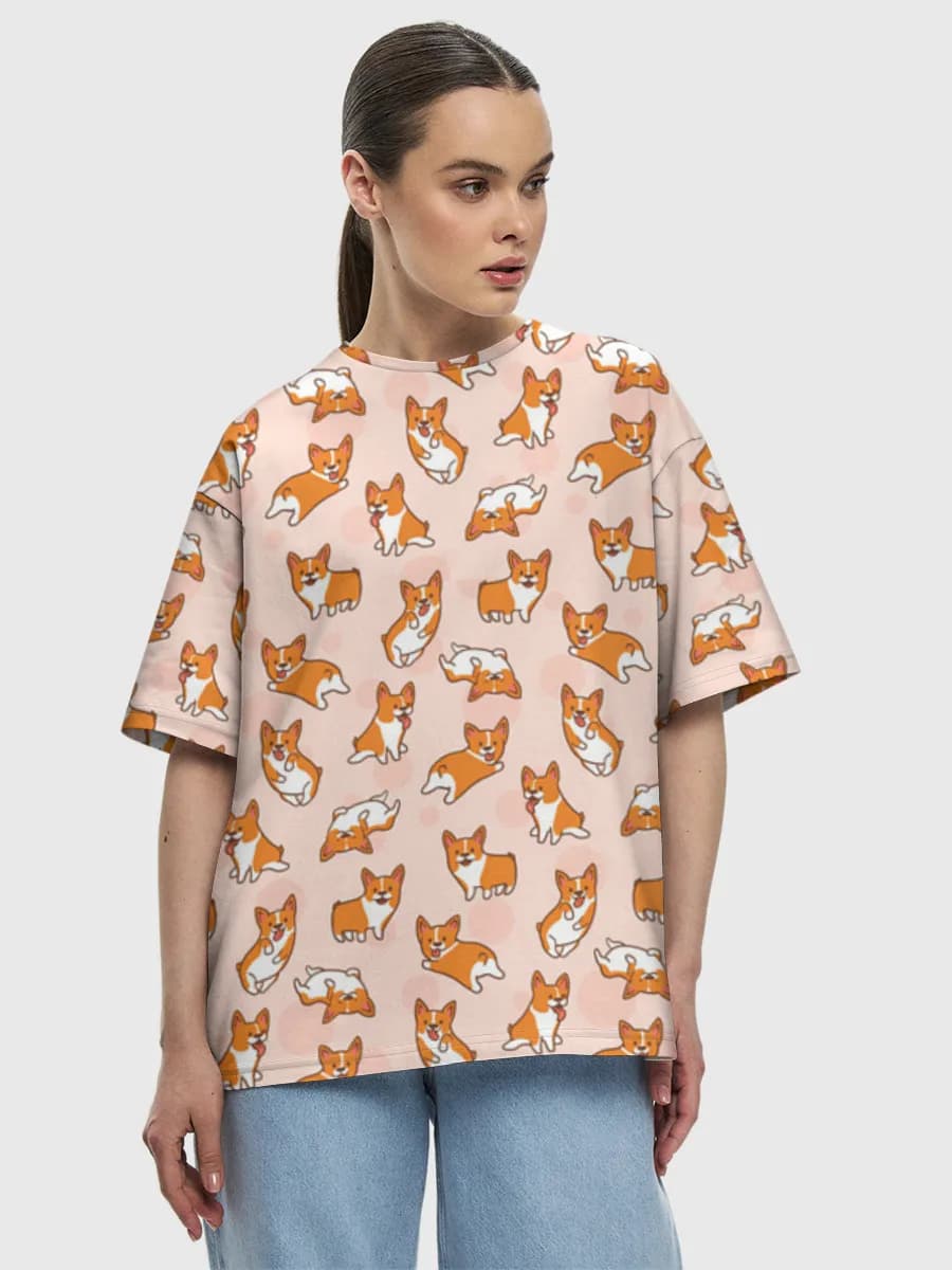 Women's oversized cotton T-shirt