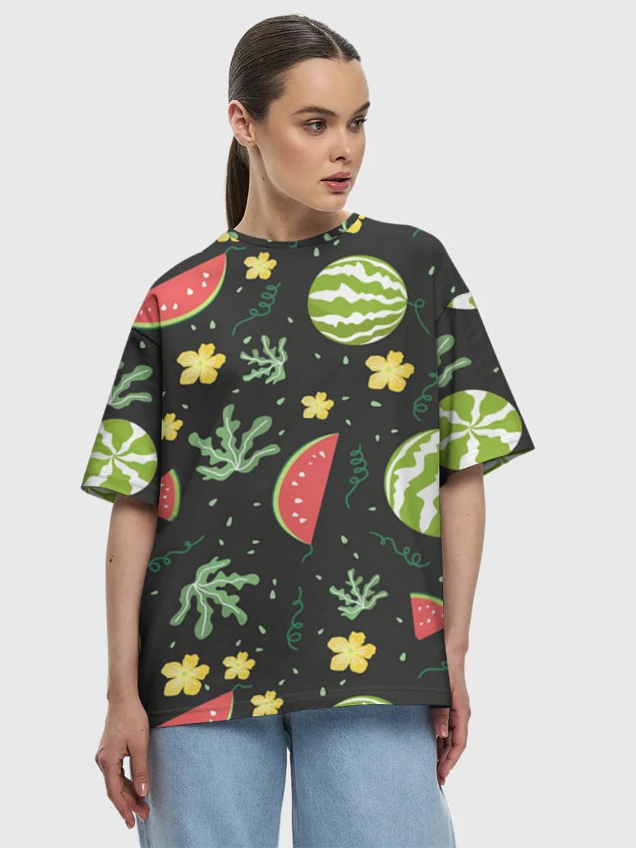 Women's oversized cotton T-shirt